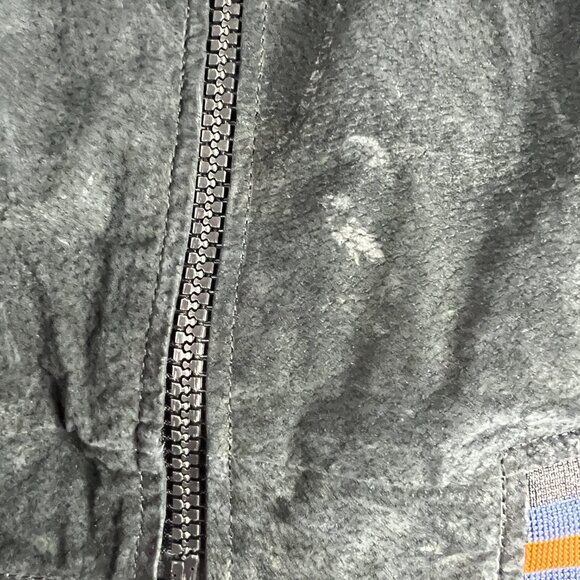 Essex Illinois Fighting Illini Leather Suede Jacket Extra Large Black Full Zip - Picture 3 of 15